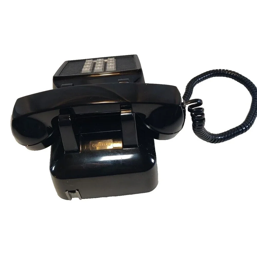 Vintage Cortelco 250000-VBA-20MD Black Push Button Telephone Desktop Phone USA - Picture 5 of 13